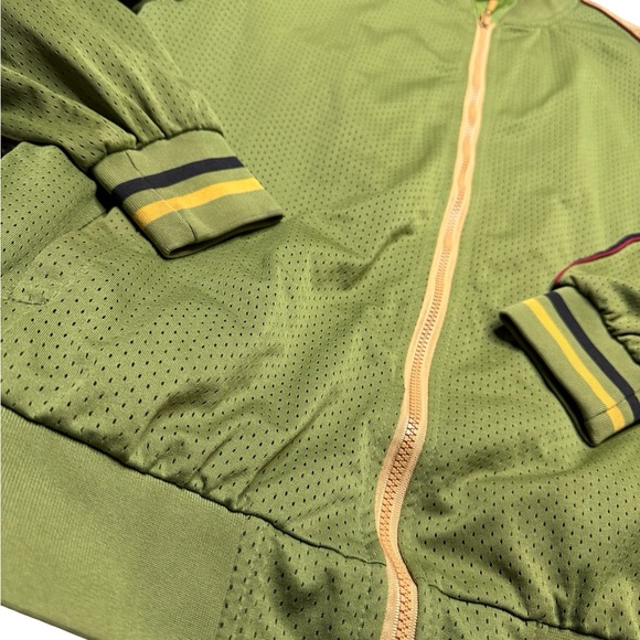 ✨🫒 LU Linea Uomo Mesh Track Jacket Olive Green Full Zip XXL 🫒✨ - Picture 4 of 4